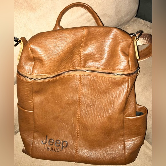 Jeep Bags Jeep Leather Backpack Poshmark